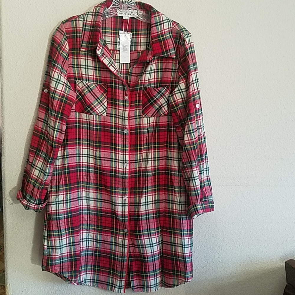 Flannel Night Shirt